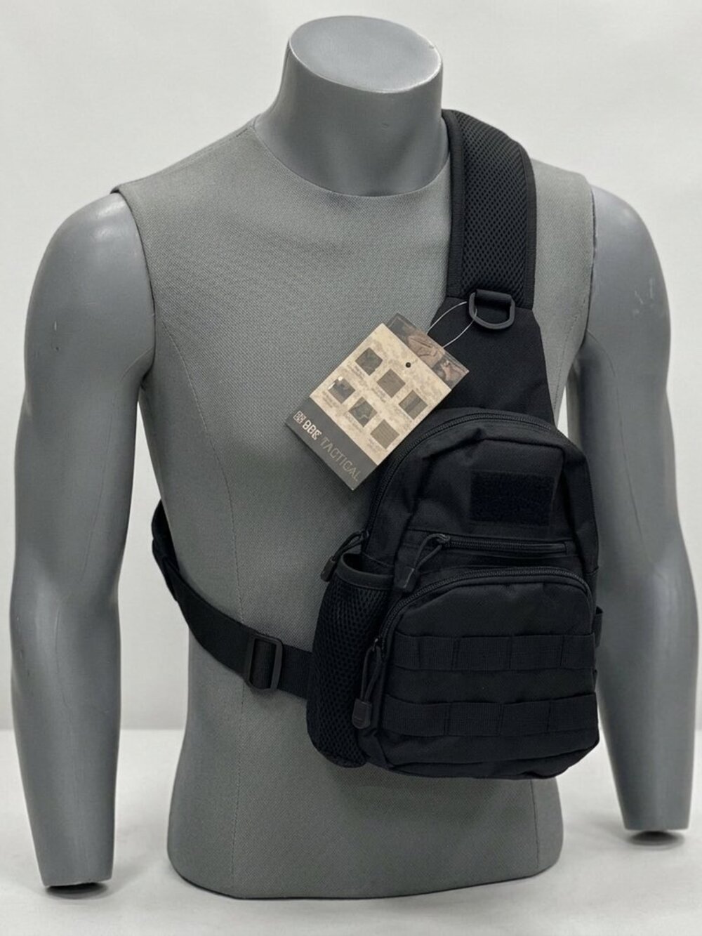 Bre Tactical Sling Bag Military Shoulder Backpack, Water Bottle Holder BL055